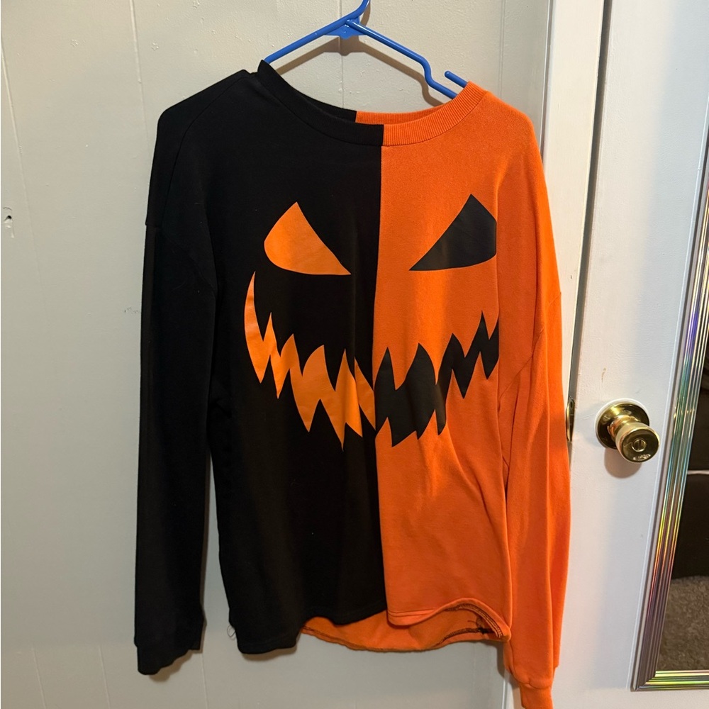 Split Jack O Lantern Sweatshirt